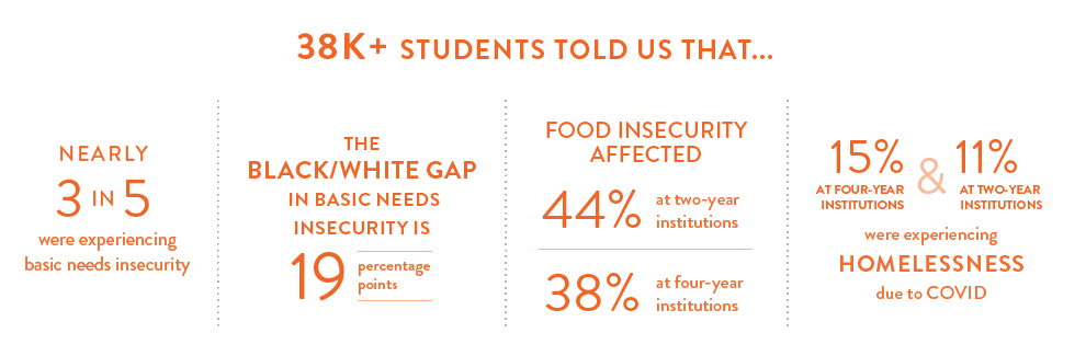 Figures and numbers about basic needs insecurity