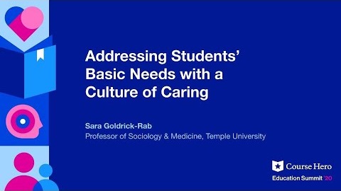 Webinar – Addressing Students’ Basic Needs with a Culture of Caring (Course Hero)