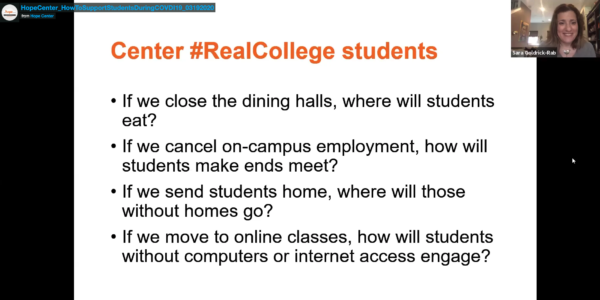 Webinar-Meeting Student’s Basic Needs and Keeping them Enrolled During COVID-19