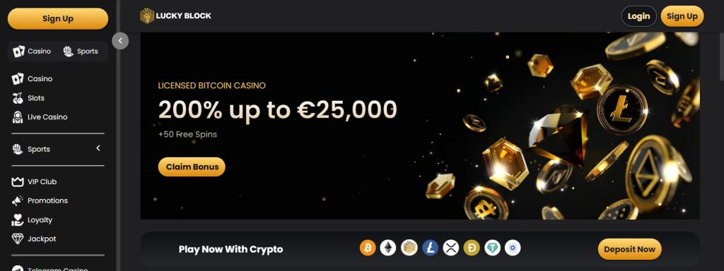 Lucky Block Homepage